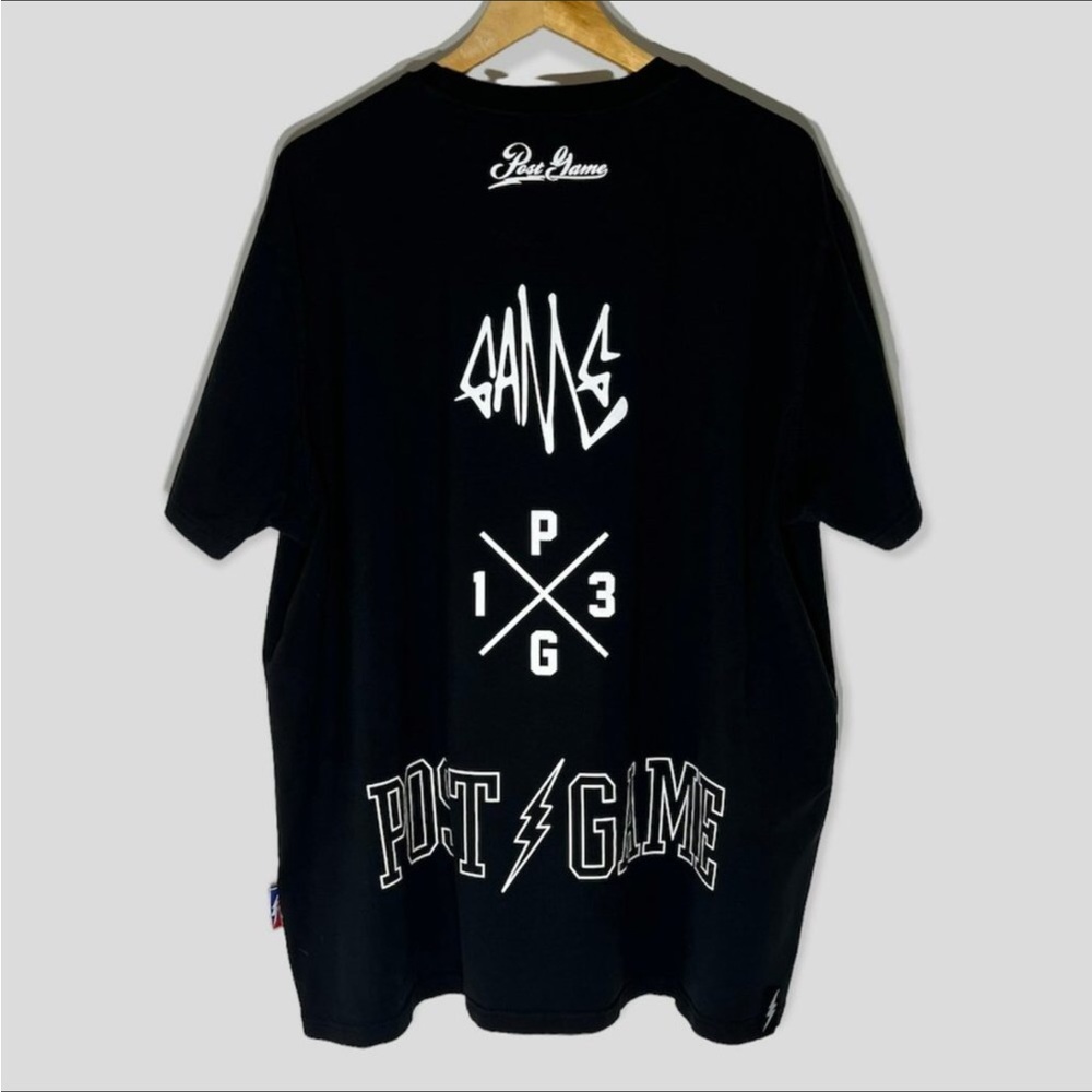 Post Game PG-13 Men’s T-Shirt Graphic Large Letter Size 4XL Black